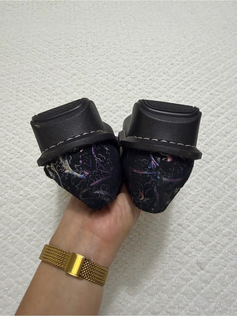 Alegria Paloma Metallic Floral Mary Jane Boho Women’s Size 39 US 9 - Picture 10 of 11
